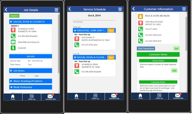 RB Pool and Spa Software Release New Mobile Service Product