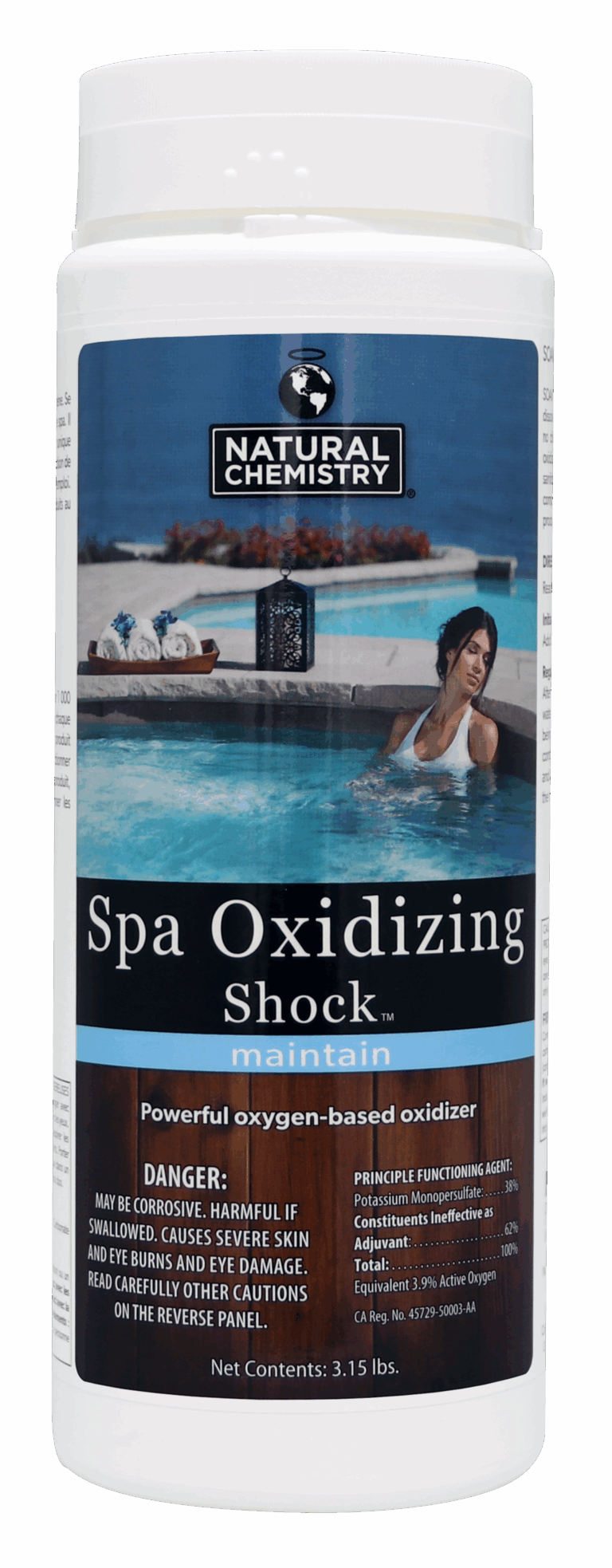Oxidizing shock for spas from Natural Chemistry